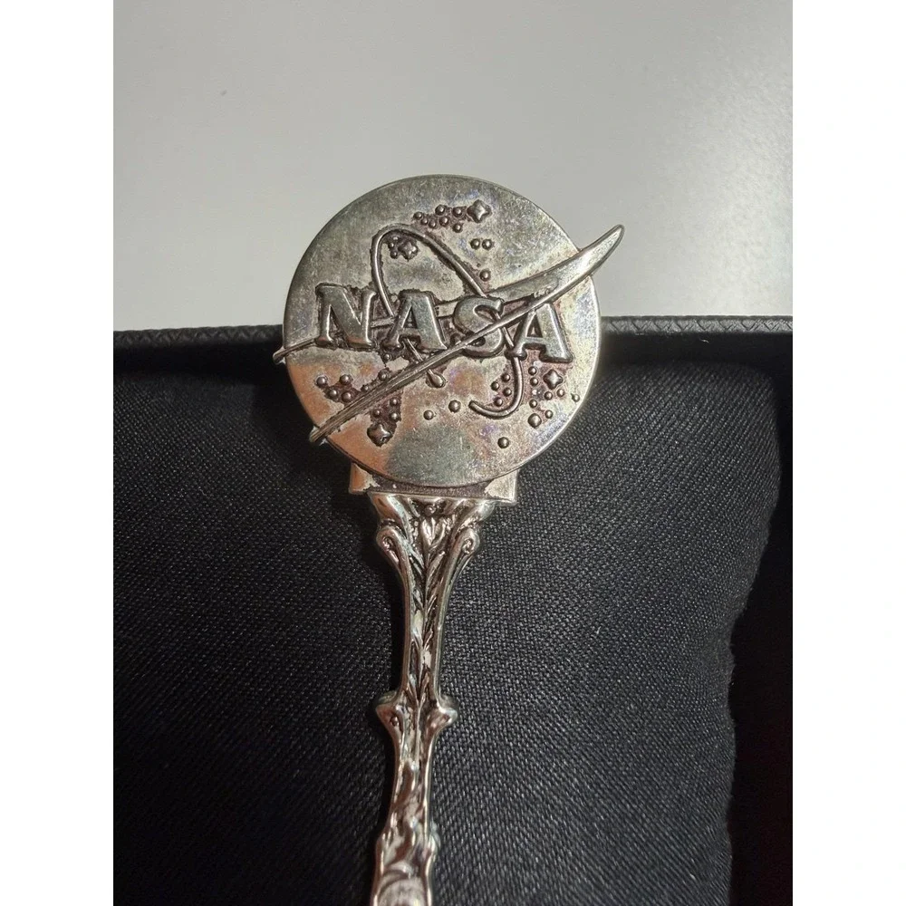 Souvenir Silver Plated Spoon NASA , Vintage Collector Souvenir